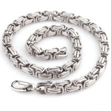 Fashion Men's Silver Jewelry Titanium Steel Stainless Steel Jewelry Thick Linked Chain Necklace